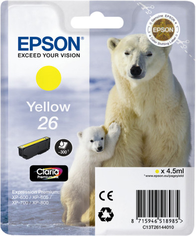 Epson 26 Cartridge Yellow is no longer available
