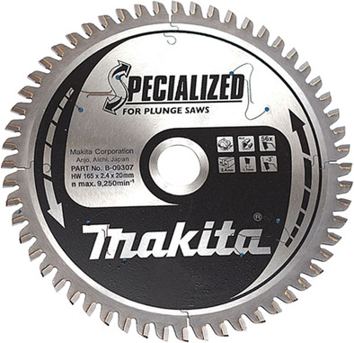 Makita Zaagblad HM 165x20x2.4mm 56T B-09307 is nooit meer leverbaar