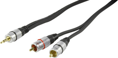 HQ 3,5 mm naar RCA kabel 1,5 meter is nooit meer leverbaar