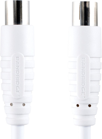 Bandridge Digitale Coax Antennekabel 100 dB 7,5 meter Wit is nooit meer leverbaar