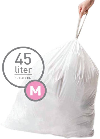 Simplehuman Vuilniszakken Code M - 45 Liter (60 stuks) is nooit meer leverbaar