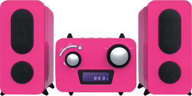 Bigben Microset Radio/CD Speler Roze is nooit meer leverbaar