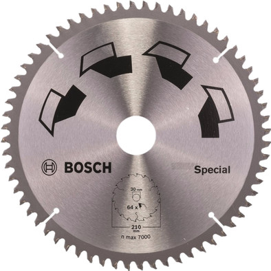 Bosch Zaagblad Special 210x30x2mm T64 is nooit meer leverbaar