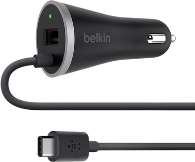 Belkin Autolader USB-C + USB 3A Zwart is nooit meer leverbaar