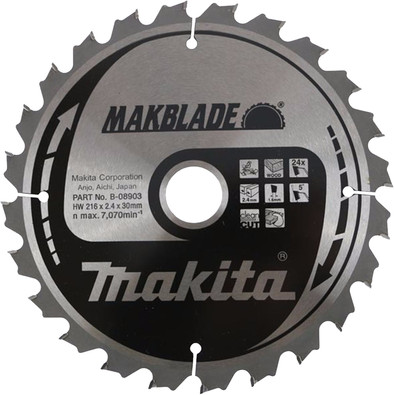 Le produit Makita Lame de Scie Bois 216 x 30 x 2,1 mm 24T ne sera plus jamais disponible