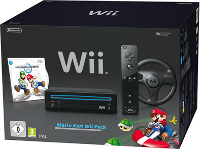 Nintendo Wii Mario Kart Pack Black is nooit meer leverbaar