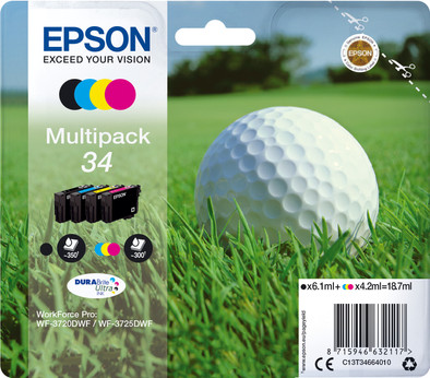 Epson 34 Multipack (C13T34664010) is nooit meer leverbaar