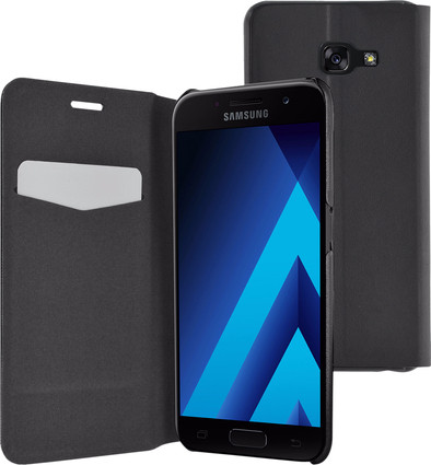 Azuri Booklet Ultra Thin Samsung Galaxy A3 (2017) Book Case Zwart is nooit meer leverbaar
