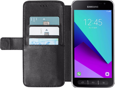 Azuri Wallet Magneet Samsung Galaxy Xcover 4 /  4s Book Case Zwart is nooit meer leverbaar