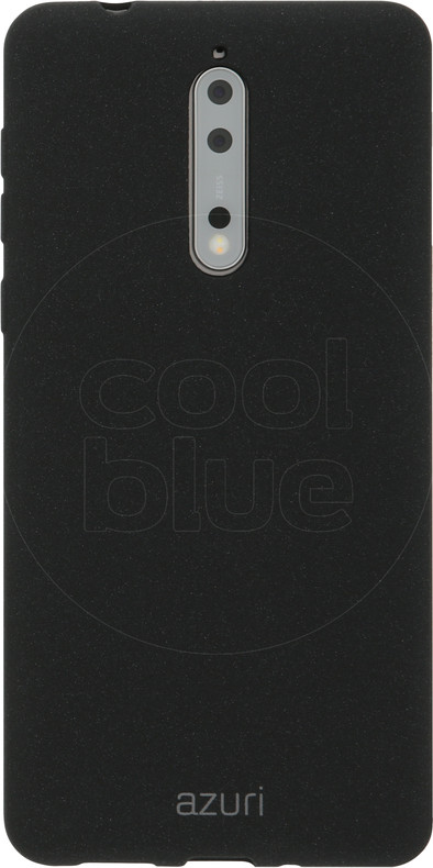 Azuri Flexible Sand Nokia 8 Back Cover Zwart is nooit meer leverbaar