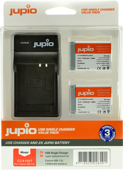 Le produit Jupio Kit : Batterie NB-13L (2x) + Chargeur USB Unique ne sera plus jamais disponible