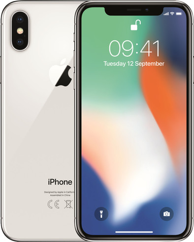 Apple iPhone X 64GB Silver | Coolblue | Mobile phones
