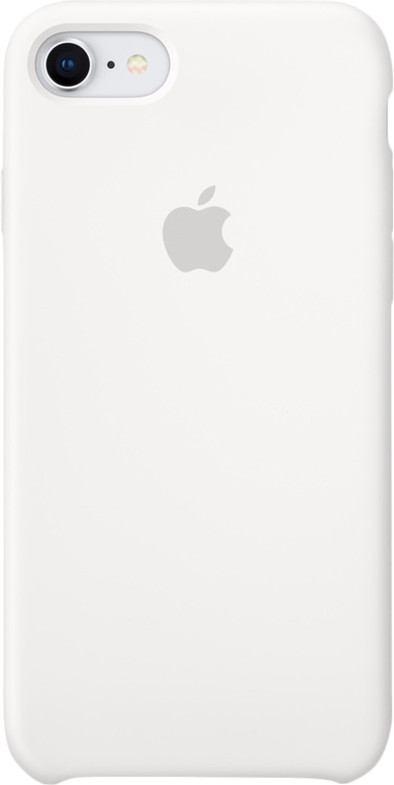 Apple iPhone 7/8 Silicone Back Cover Wit is nooit meer leverbaar