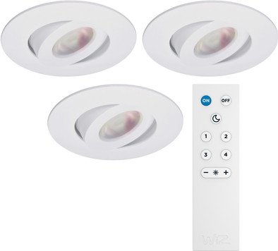 WiZ White and Color Rune 3 Stuks met Afstandsbediening is nooit meer leverbaar