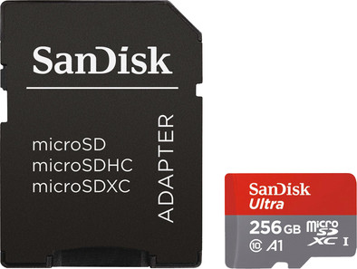 Le produit SanDisk microSDXC Ultra 256 Go 100 MB&#x2F;s CL10 A1 + adaptateur SD ne sera plus jamais disponible