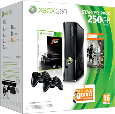 Microsoft Xbox 360 250 GB Starter Pack is nooit meer leverbaar