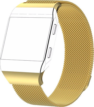 Just in Case Fitbit Ionic Milanees Horlogeband Goud L is nooit meer leverbaar