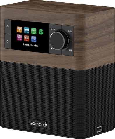 Sonoro Stream SO-410 Walnoot/Zwart is nooit meer leverbaar