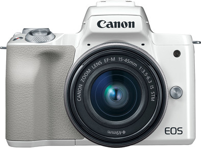 Canon EOS M50 Body White + 15-45mm IS STM is no longer available