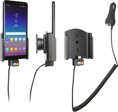 Brodit Houder Samsung Galaxy A8 (2018) met oplader is nooit meer leverbaar