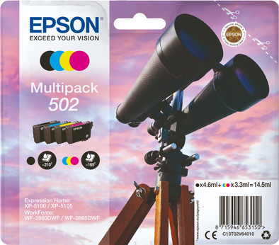 Le produit Epson 502 Lot de 4 couleurs (C13T02V64010) ne sera plus jamais disponible