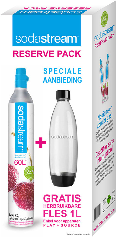 Le produit SodaStream Reserve Pack CO2 - Cylindre + Bouteille ne sera plus jamais disponible