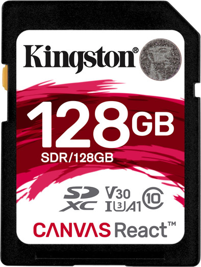 Kingston SDXC Canvas React 128GB 100 MB/s is no longer available