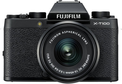 Fujifilm X-T100 Zwart + XC 15-45mm OIS PZ is nooit meer leverbaar