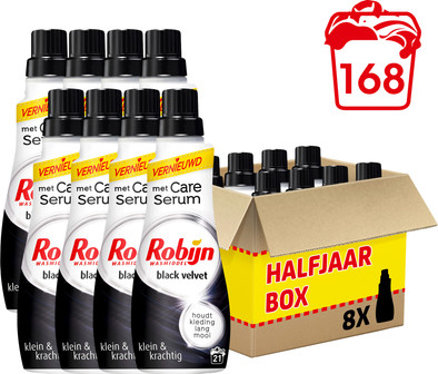 Robijn Klein &amp; Krachtig Black Velvet Wasmiddel - Halfjaarpakket is nooit meer leverbaar