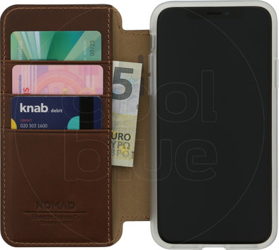 Nomad Clear Folio Apple iPhone X Book Case Bruin is nooit meer leverbaar