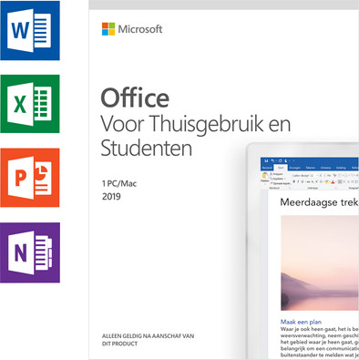 Microsoft Office 2019 Thuisgebruik en Studenten EN is nooit meer leverbaar