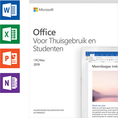 Microsoft Office 2019 Thuisgebruik en Studenten NL is nooit meer leverbaar