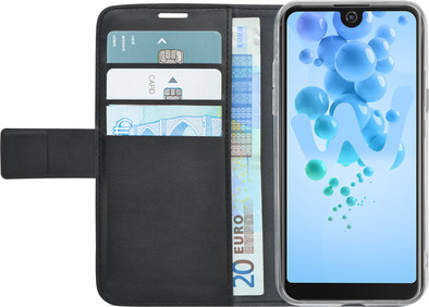 Azuri Wallet Magneet Wiko View Pro Book Case Zwart is nooit meer leverbaar