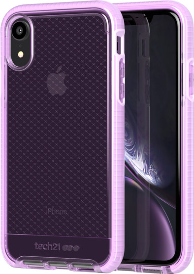Tech21 Evo Check Apple iPhone XR Back Cover Roze is nooit meer leverbaar