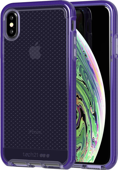 Tech21 Evo Check Apple iPhone Xs Max Back Cover Paars is nooit meer leverbaar