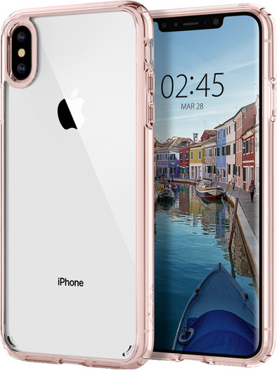 Spigen Ultra Hybrid Apple iPhone Xs Max Back Cover Roze is nooit meer leverbaar