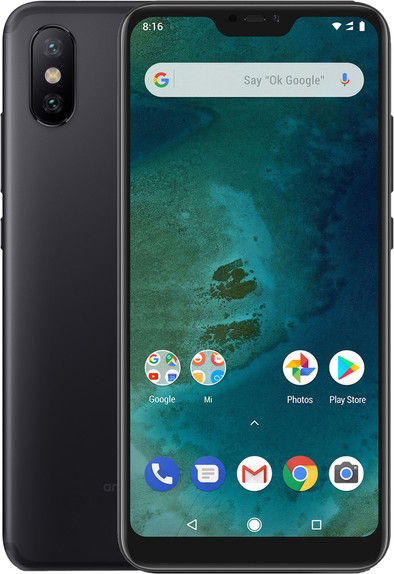 Xiaomi Mi A2 Lite Dual Sim 32GB Zwart is nooit meer leverbaar