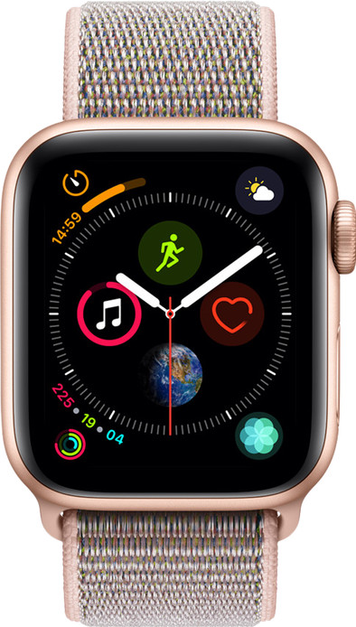 Apple Watch Series 40mm Gold Aluminum/Pink Sand Nylon Sport Band