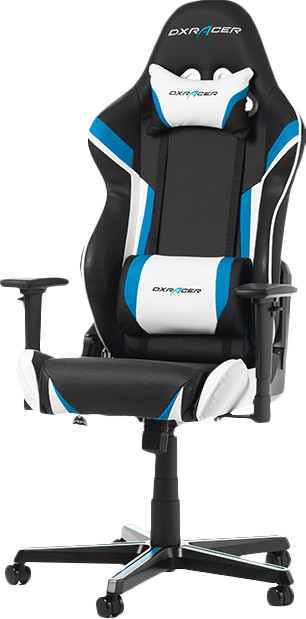 DXRacer Racing Gaming Chair Zwart/Blauw/Wit is nooit meer leverbaar
