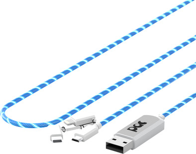 Pac El Light Flowing 3-in-1 Cable 1m Blue is no longer available