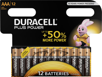 Duracell Plus Power alkaline AAA-batterijen 12 stuks is nooit meer leverbaar