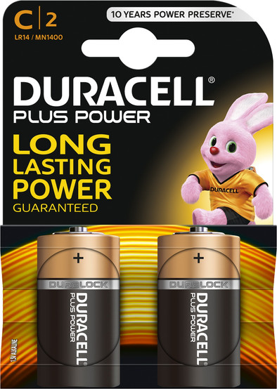 Duracell Plus Power alkaline C batteries 2 pieces is no longer available