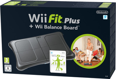 Wii Fit Plus + Balance Board Black is nooit meer leverbaar