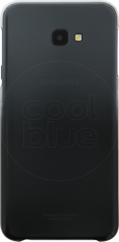 Samsung Galaxy J4 Plus Gradation Back Cover Zwart is nooit meer leverbaar
