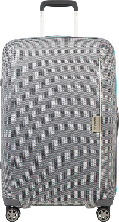 Samsonite Mixmesh Spinner 69cm Grey/Capri Blue is nooit meer leverbaar