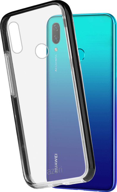 Azuri Flexible Bumper Huawei P Smart (2019) Back Cover Zwart is nooit meer leverbaar