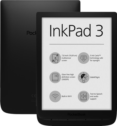 Pocketbook Inkpad 3 Zwart is nooit meer leverbaar