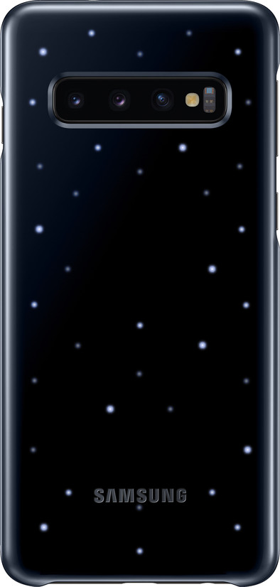Samsung Galaxy S10 Led Cover Back Cover Zwart is nooit meer leverbaar