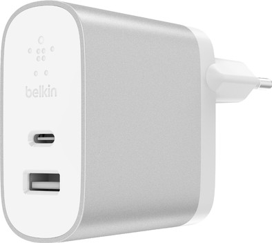 Le produit Belkin Dual Chargeur Sans Câble 2 Ports USB 27 W Power Delivery 3.0 Blanc ne sera plus jamais disponible