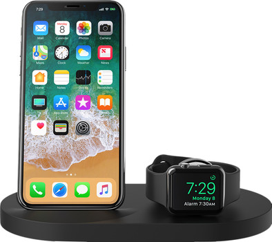 Belkin Boost Up Draadloze Oplader met USB A Poort iPhone/Apple Watch Zwart is nooit meer leverbaar